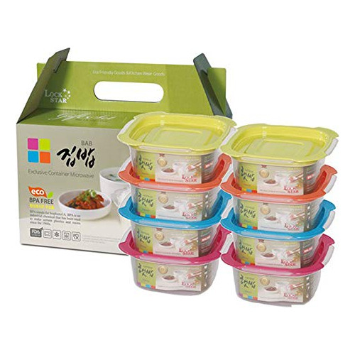 Food Container 8 Set, Meal Prep Containers, Food Storag...
