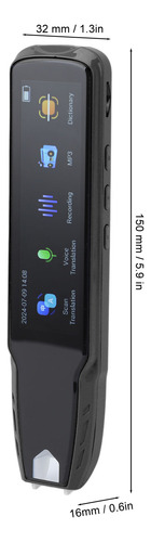 Traductor De Idiomas Inteligente Grey Scan Reader Pen A13 Si