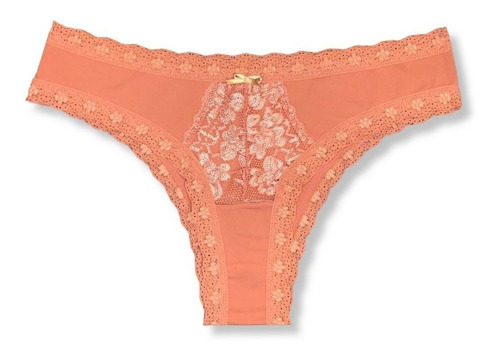 Kit C/ 3 Calcinha Tanga Renda Frontal Transparente Michelle