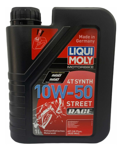 Aceite 10w50 Sintético Liqui Moly 4 Tiempos Moto 