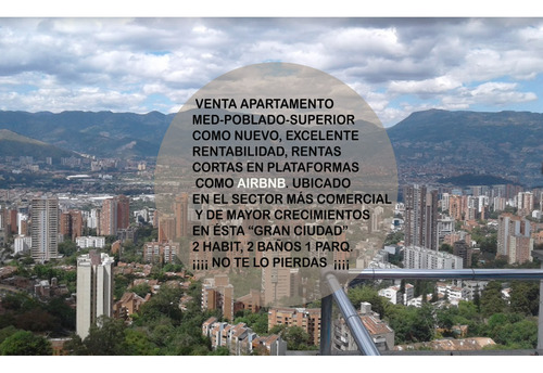 Venta Apartamento Medellín Poblado Superior Airbnb Mes Rentabilidad