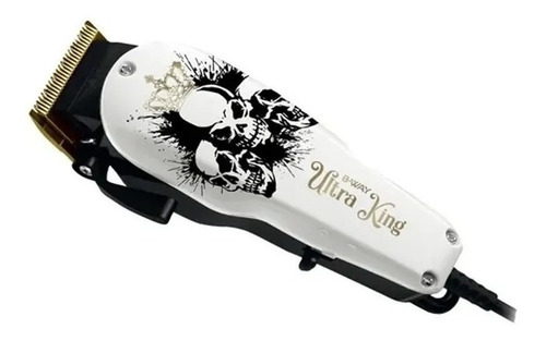 Imagen 2 de 12 de Cortadora de pelo B-Way Ultra Fade Kings BW1222K blanca y negra 220V - 240V