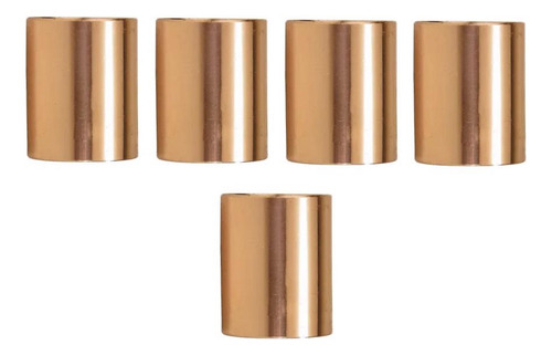 5 Pç Luva Passante 22mm X 22mm Cobre Eluma