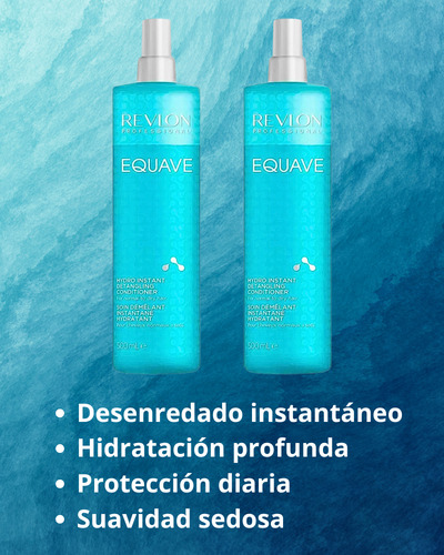 Revlon Equave 500ml Acondicionador P/ Cabello Seco (2 Pzas)