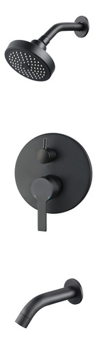 Ducha De Embutir Con Transferencia Calyx Negro 75900 Fusión
