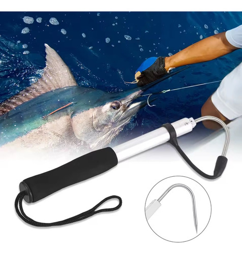 Gancho De Pesca Retractil Aluminio Inoxidable 28cm-60cm