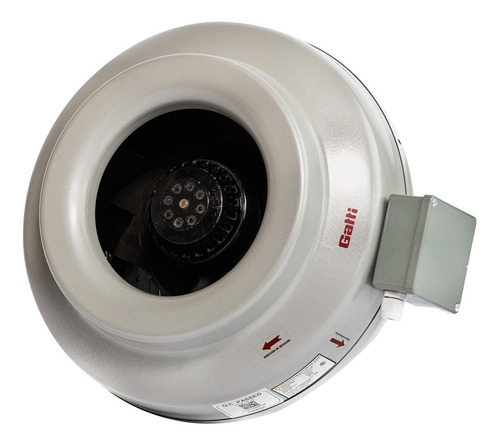 Imagen 3 de 9 de Extractor De Aire Entre Conducto Chapa 31.5 Cm Gatti Vent