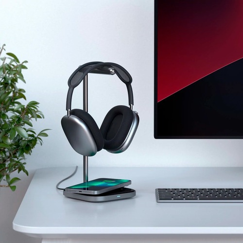 Imagen 10 de 10 de Soporte Para Auriculares Con Cargador Inalámbrico Satechi