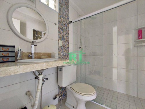 Imagem 14 de 28 de Cobertura Duplex, Quadra Mar Da Praia Do Tombo, 3 Suítes + Suíte De Empregada, 2 Vagas, Área Gourmet Com Linda Vista Mar, 2 Vagas, Guarujá. - Co0248