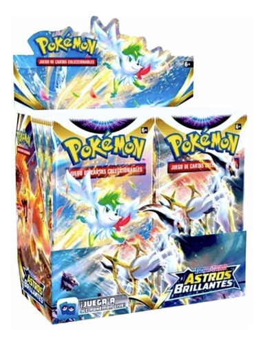 Pack 12 Sobres Pokémon Astros Brillantes Español (120)