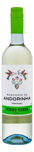 Vinho Português Branco Meio Seco Morgadio da Andorinha Vinho Verde Garrafa 750ml