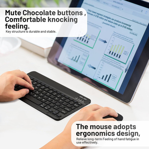 Teclado Bluetooth Ultra Delgado Portátil Para Tableta Xiaomi