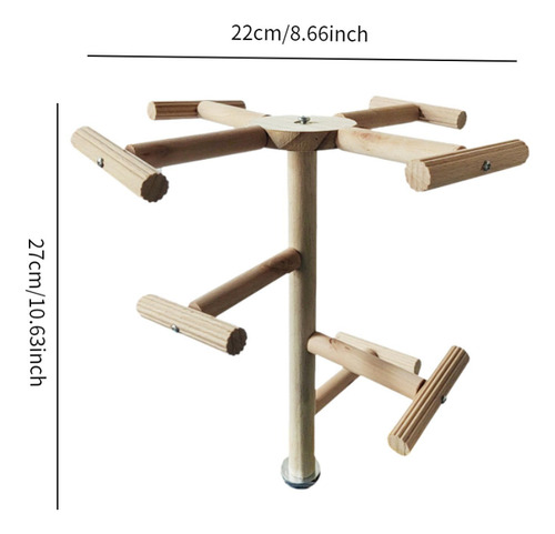 Percha Giratoria Para Pájaros, Juguete Giratorio Para