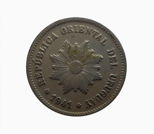 Moneda Uruguay 1941 5 Céntimos