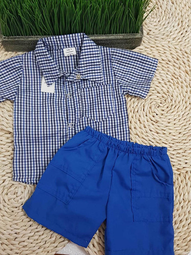 Conjuntos Bebé, Camisa Y Bermuda, Ropa Verano Niños Y Bebés