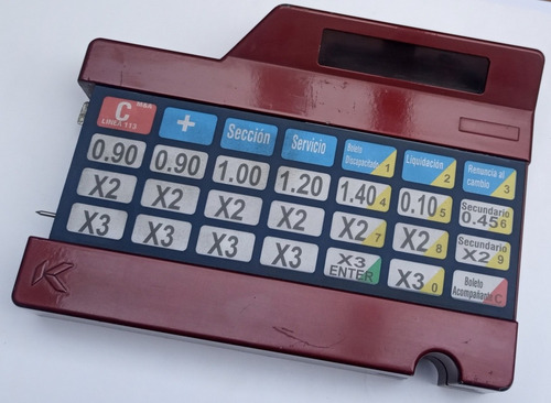 Teclado Retro Máquina Expendedora Klussendorf De Colectivos (Usado)