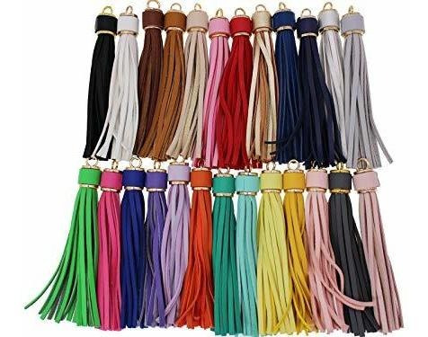 Dije Bisuteria 5.9 '' 25pcs Hermosas Borlas De Cuero De Pu M