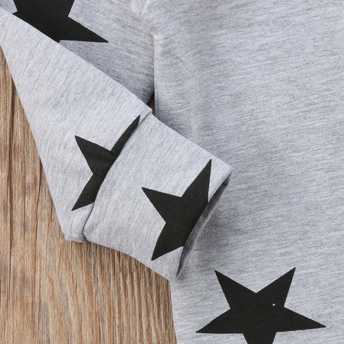 Mono Con Capucha Y Cremallera Con Estampado De Estrellas Par