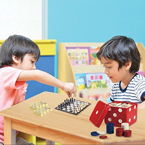 Gamie Juego De Cubo De Dados 6 En 1 Juego De Mesa Y Juego De