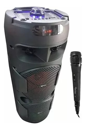 Imagen 6 de 8 de Parlante Torre Portatil 500w + Microfono + Radio Fm