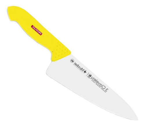 Cuchillo 3 Claveles #1329 Proflex - Amarillo 20cm - Cocinero