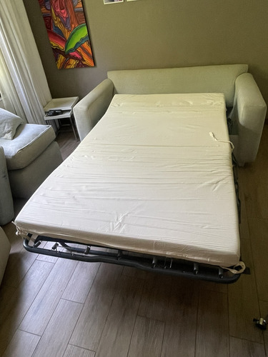 Sofá Cama Rosen 2 Cuerpos + Puff Para Los Pies (Usado)
