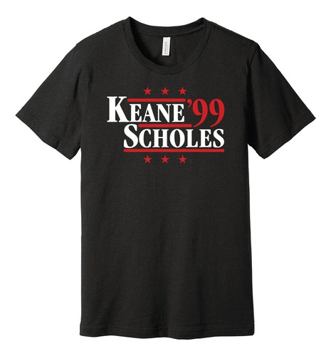 Camiseta Conmemorativa Keane & Scholes '99 Playera Musical