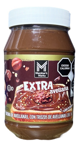 Crema De Avellana Extra 1 Kg Con Trozos De Avellana Members