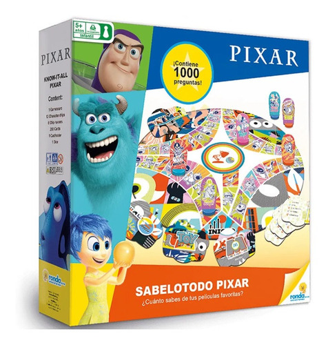 Juego De Caja Sabelotodo Pixar Juego De Mesa