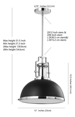 Kitchen Pendant Jonathan Y Jyl9536b Homer 13 Vintage Led