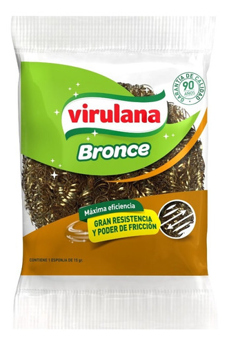 Virulana Esponja De Bronce 16 Grs Cocina Hornos Y Parrillas