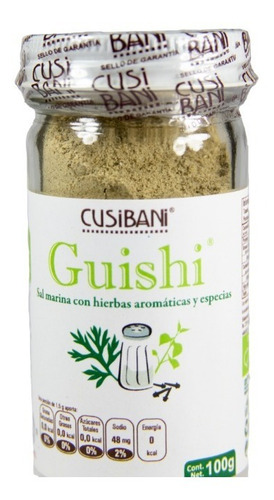 Cusibani Guishi: Sal Marina Hierbas Aromáticas Vegano 100g