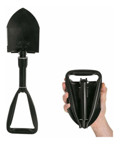 Pala Plegable Pico Sierra Para Camping Con Estuche Barril