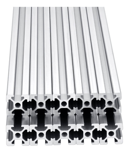 Pieza Extrusion Aluminio Riel Lineal Anodizado Ranura Eropeo