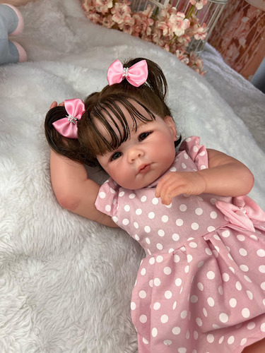 Boneca Reborn Menina Super Realista Pode Molhar