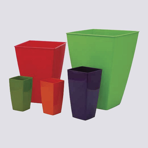 Maceta Linea Piramidal Matri 25 - Elegante Para Plantas Gris Piramidal
