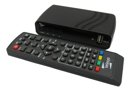 Imagem 2 de 10 de Receptor Conversor Digital Hd Telesys Para Tvs De Tubo E Lcd