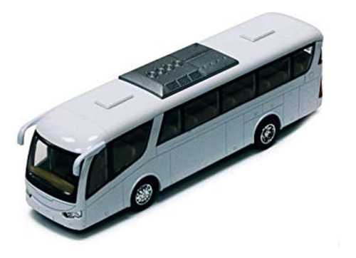 Kinsmart Coach Bus, White 7 Die Cast Model Toy Toy
