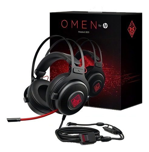 Fone de ouvido over-ear gamer Omen 800 1KF76AA