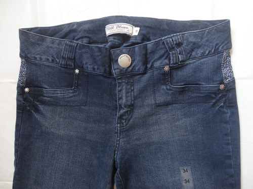 Imagen 2 de 4 de Jean Milk Blues Nuevo Talla 34 Pitillo Entallado Stretch