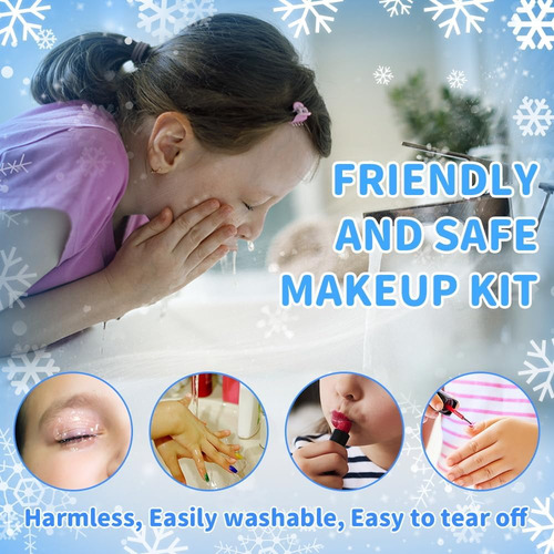 Kit De Maquillaje Para Niñas, Juguetes De Maquillaje Lavable