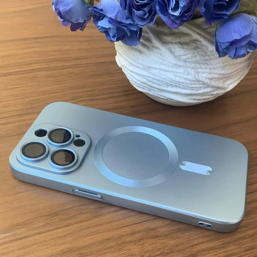 Funda Iphone 13 Pro Compatible Magsafe Protector Camara Azul Iphone 13 Pro