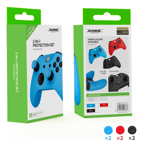 Case Para Controle Xbox One S X Com Par De Grips Analógico