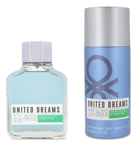 Set United Dreams Go Far 2pzas 100ml Edt Spray