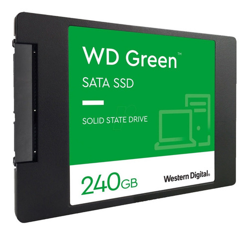 Imagen 2 de 6 de Disco sólido interno Western Digital WD Green WDS240G3G0A 240GB verde