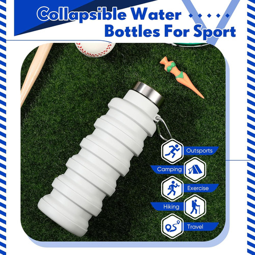 1 Botella De Agua Plegable De 17 Oz Para Viajes, 16.9 Fl Oz,