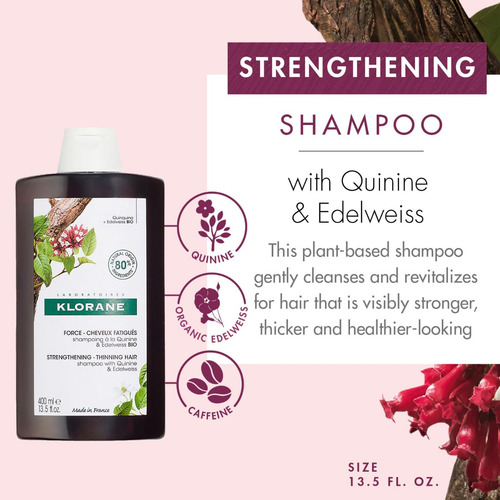 Shampoo Klorane Quinina 400ml Made In France Original