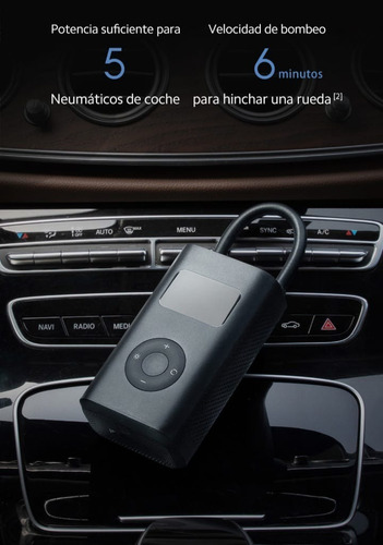 Imagen 9 de 10 de Compresor De Aire Xiaomi Mi Portable Inflador Auto Moto Bici