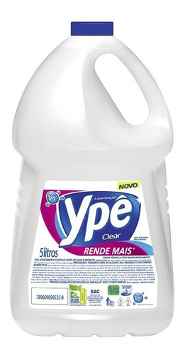 Detergente Ypê Liquido Transparente Lava Louças Galão 5l
