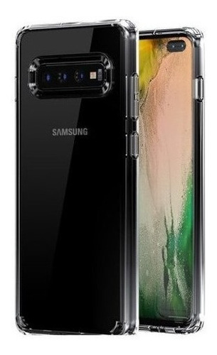 Capa Hybrid Anti-impacto P/ Galaxy S10 Plus - Transparente